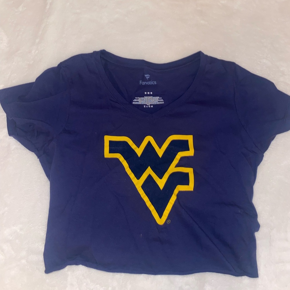 West Virginia cropped tee